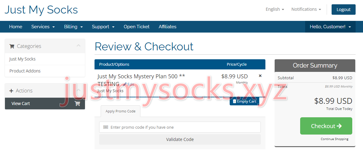 Just My Socks Mystery plan