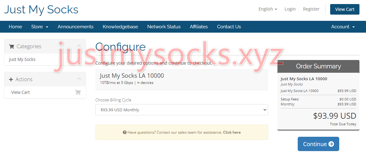 Just My Socks LA 10000
